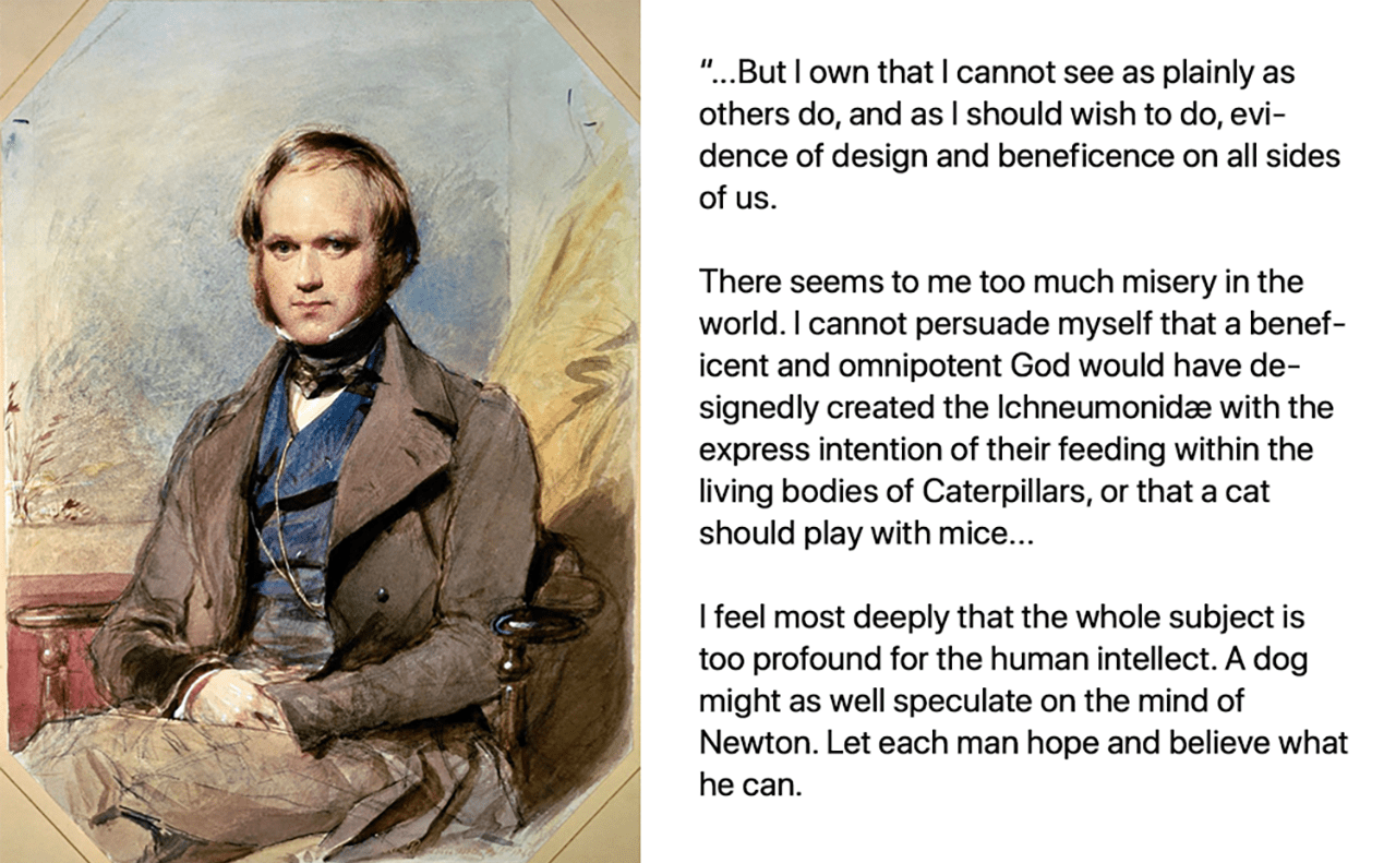 Darwin himself was not a "Darwinist"
